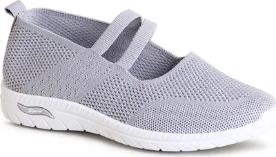 Produktbild von topschuhe24 2737 Damen Halbschuhe Sportliche Ballerina, Farbe:Grau, Größe:37 EU