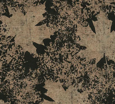 Produktbild von A.S. Création Vliestapete Borneo Tapete metallic schwarz 10,05 m x 0,53 m 322641 32264-1
