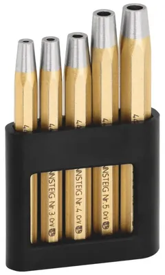Produktbild von Rennsteig Nietentferner Set, 5-teilig, für das sichere Entfernen von Nieten aus Metallverbindungen