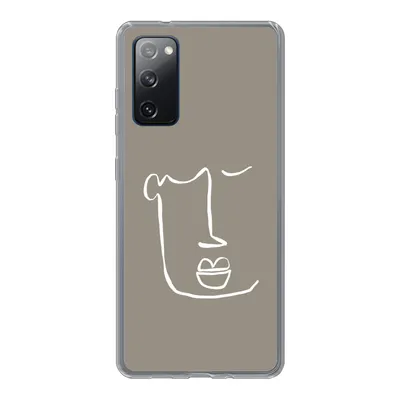 Produktbild von MuchoWow® Handyhülle Schutzhülle Hülle für Samsung Galaxy S20 FE Lippen - Abstrakt - Strichzeichnung Silikon Softcase Handy Hülle - Abdeckung