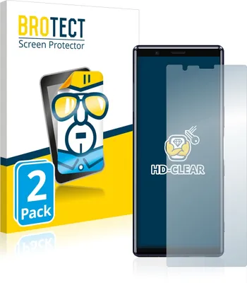 Produktbild von 2x Für Sony Xperia 5 Schutzfolie BROTECT Displayschutz Display Schutz Folie Klar Transparent