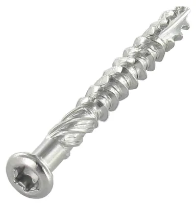 Produktbild von Terrassenschrauben TEKOR Senkkopfschraube Gezahnt T25 cut Bohrspitze mit Typ 17 Spitze 5X70 Edelstahl A2