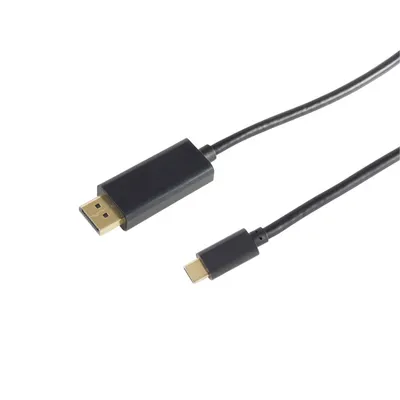 Produktbild von Displayport Stecker auf USB Typ C Stecker, 60Hz 1m