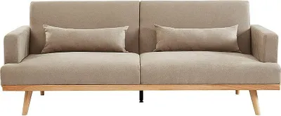 Produktbild von ESME 3-Sitzer-Sofa mit Schlaffunktion, in Stoff - Farbe beige