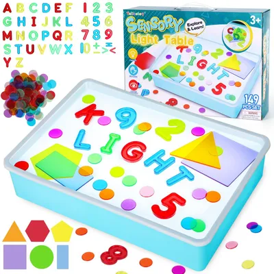 Obrázok produktu pre Montessori svetelná tabuľa pre deti, senzorická pomôcka pre deti s autizmom, svetelná hračka
