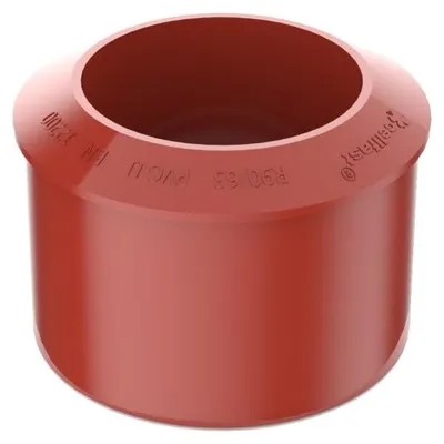 Immagine prodotto di BRYZA Riduttore per pluviali in plastica Ø 90/63 mm, rosso RAL 3011