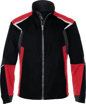 Produktbild von Kübler Bodyforce Jacke schwarz/mittelrot Gr. S