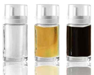 Zdjęcie produktu dla Dozowniki oleju octu szklane 100 ml zestaw 3 sztuk do kuchni
