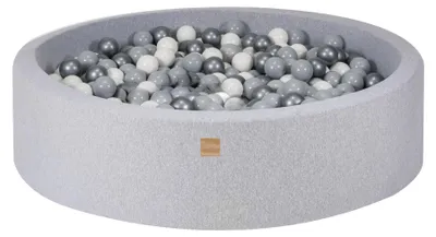Image de Piscine à balles grise avec balles Blanc / Gris / Argent