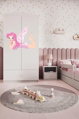 Immagine prodotto di Armadio per bambini Armadio ad ante battenti Babydreams Armadio Elfe II Bianco