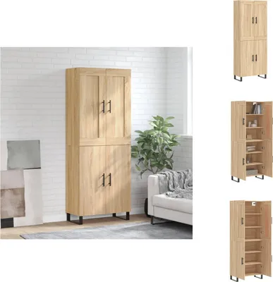 Imagen del producto de Mueble alto Sonoma en roble, 69,5 x 34 x 180 cm, material de madera, tipo aparador