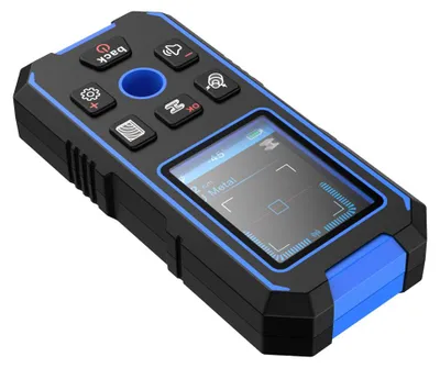 Immagine prodotto di Rilevatore multifunzione da parete, display LCD a colori da 2,4 pollici con retroilluminazione, risoluzione 240 x 320, rilevamento di corrente alternata, metallo, legno, modalità di rilevamento, impostazioni, cavi, fili, misuratore di profondità con funzione di trasmissione vocale, misuratore di distanza multifunzione