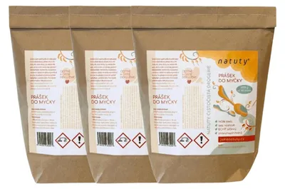Imagen del producto de Natuty, polvo para lavavajillas, 1 kg. Paquete económico de 3 unidades
