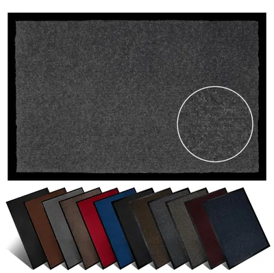 Produktbild von furni24 Premium Schmutzfangmatte 40x60 cm Grau – DS- Rutschfest, Für Fußbodenheizung Geeignet, Schwere Qualität Innen & Außen