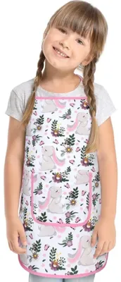 Produktbild von Kinderschürze - 37 x 47 cm, für Kinder von 3 - 5 Jahren - Pink,Beige