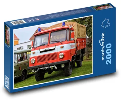 Produktbild von Puzzle 2000 Klassisches Feuerwehrauto - martinpuzzle