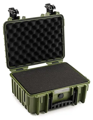 Image de B&W International Mallette d'extérieur B&W type 3000 - Verte Avec insert en mousse