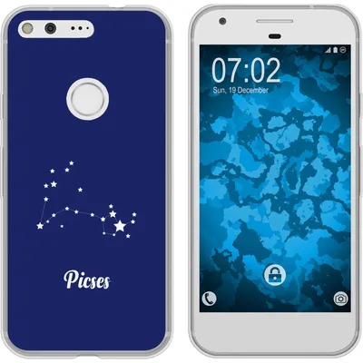 Produktbild von PhoneNatic Case kompatibel mit Google Pixel XL Silikon-Hülle SternzeichenPisces M1