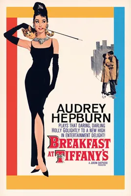 Produktbild von Breakfast at Tiffany's Poster Audrey Hepburn 61 x 91,4 cm