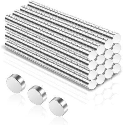 Image de 360 aimants ronds puissants en néodyme de 4 x 2 mm pour réfrigérateur, tableau blanc et tableau d'affichage