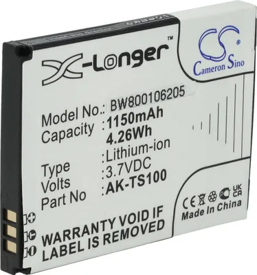 Produktbild von vhbw Akku Ersatz für Emporia AK-TS100, AK-F220 für Handy Smartphone Telefon (1150 mAh, 3,7 V, Li-Ion)