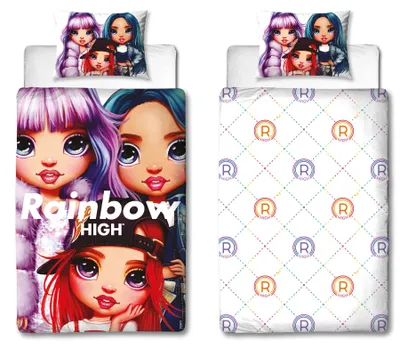 Produktbild von Rainbow High Bettbezug 140 x 200 cm - Polyester - 60 x 70 cm