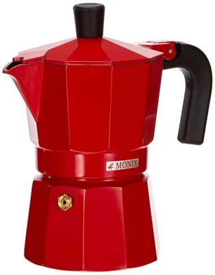 Produktbild von Monix M281703, Mokka-Kanne, Rot, 3 Tassen, 1 Stück(e)