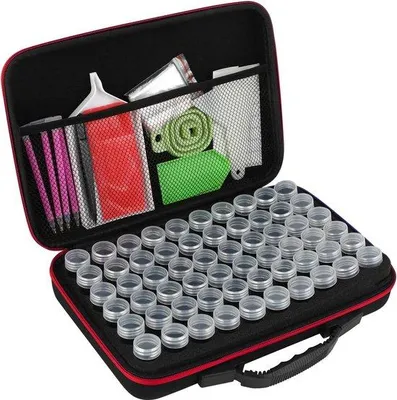 Image de Mini boîte de rangement en plastique pour accessoires et bijoux