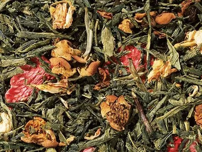 Produktbild von 1 kg  Premiumteemg. Grün-/Weißer Tee Elegance (Vanille-Jasmin-Note) aromatisiert