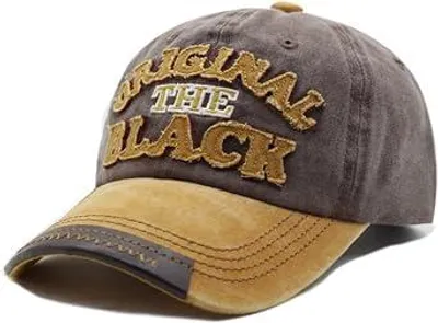 Produktbild von Sporty Baseballcap Vintage Used-Look – Verstellbare Retro Basecap für Herren & Damen – Gelb