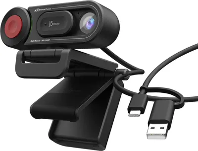 Immagine prodotto di j5create JVU250-N Webcam HD con messa a fuoco automatica e manuale