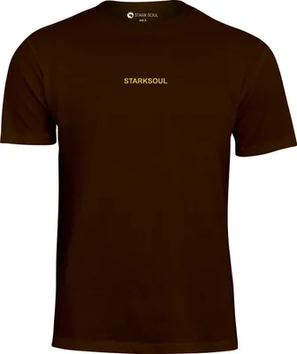 Produktbild von STARK SOUL® T-Shirt Baumwolle STARK SOUL EMBOSSED – Braun - Gr.: XL