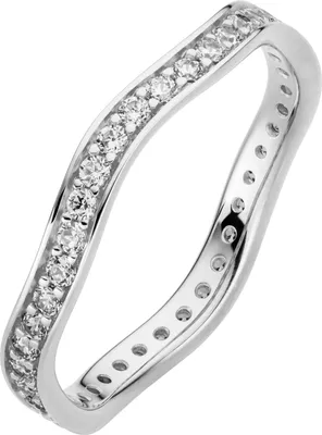 Produktbild von Orolino Ring 333/- Gold weiß 050 (15,9) Zirkonia weiß 067370159