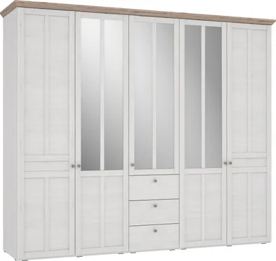 Produktbild von Kleiderschrank Schlafzimmerschrank Drehtürenschrank Schrank "Indianapolis I"