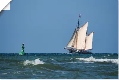 Produktbild von ARTland Poster Segelschiff auf der Ostsee Größe: 90x60 cm