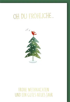 Produktbild von Weihnachten - Glückwunschkarte im Format 11,5 x 17 cm mit Umschlag - O