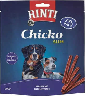Produktbild von Rinti Chicko Slim Ente Knusprige Entenstripes 900g