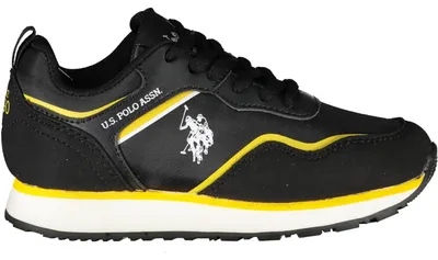 Image de US POLO ASSN. CHAUSSURES DE SPORT NOIRES POUR ENFANTS : Couleur - Noir, Taille - 27 Taille : 27 Couleur : Noir
