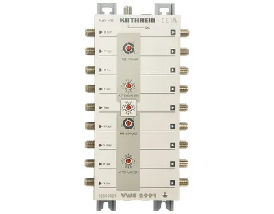 Produktbild von Kathrein VWS 2991 SAT-Verteilnetzverstärker 8xSAT/1xTerr.