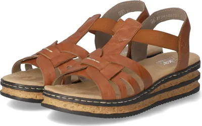 Produktbild von Rieker Damen Sandalen Slingback Sandaletten 62918-22, Größe:38 EU, Farbe:Braun