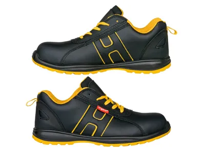 Produktbild von Sicherheitshalbschuhe sportlich, Leder, Stahlkappe, S1, antistatisch, Gr. 48, 227S1