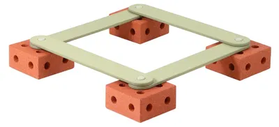 Produktbild von MODU Balance Track, Balance Board, Grün, Orange, 80 kg, Schaum, Holz,certified, 700 mm