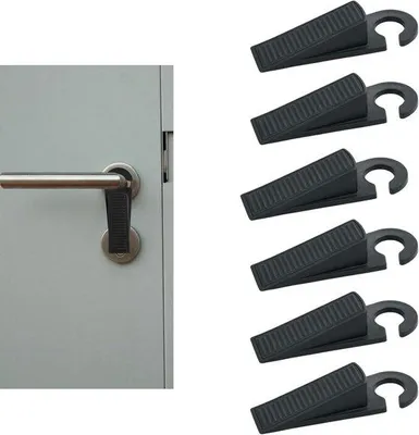 Produktbild von Antirutsch Türstopper 6 Stück Kunststoff für harte Böden