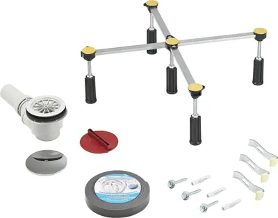 Produktbild von Ottofond Montage-Set für flache Duschwannen, Ablauf 90 mm