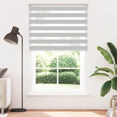 Produktbild von vidaXL Doppelrollo Hellgrau 150x230 cm Stoffbreite 145,9 cm Polyester