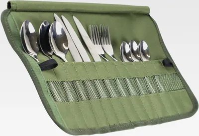 Produktbild von Camping Bestecktasche, Besteck Aufbewahrungstasche Für Picknick, Küchen-Kochutensilien-Set Reise-Organizer, Messertasche Wasserfeste Tasche Für Gabeln, Löffel, Essstäbchen