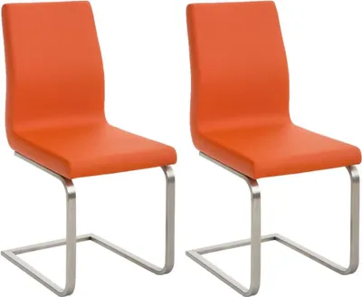 Immagine prodotto di Set di 2 sedie da pranzo di design - comode sedie da cucina - facili da pulire - imbottitura amichevole