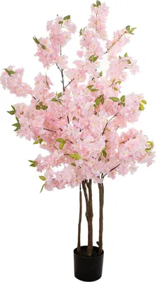 Obrázek produktu pro EUROPALMS Třešeň se 3 kmeny, umělá rostlina, růžová, 160 cm