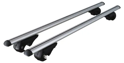 Obrázek produktu pro Univerzální střešní nosič z hliníku pro automobily s otevřenými příčníky - nosnost 90 kg - délka 120 cm