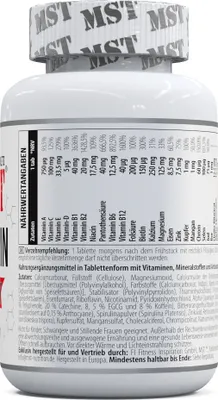 Produktbild von Vitamin Kick Vitamin-Mineral-Komplex hochdosiert mit Pflanzenextrakten 120 Tabletten